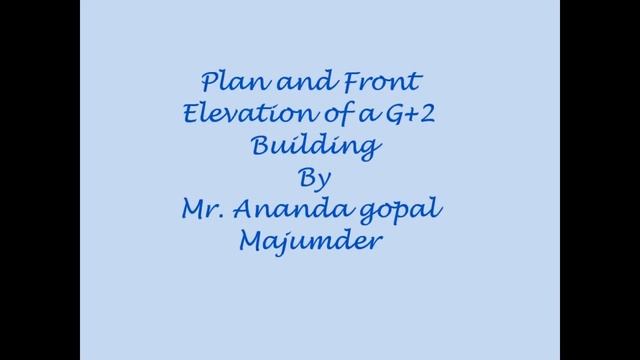 A presentation on Civil Engineering AutoCAD drawing by Ananda gopal Majumder смотреть онлайн