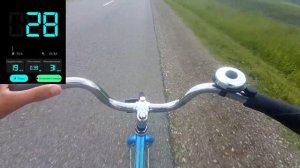 Замер максимальной скорости на большом велосипеде
