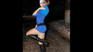 Трамплинг с той кто была в сапогах на каблуках