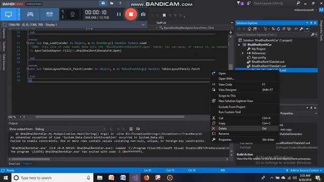 How to delete a data source from project. Microsoft Visual Studio смотреть онлайн