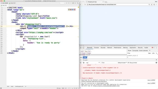 Vue.Js: Template Syntax And Expressions смотреть онлайн