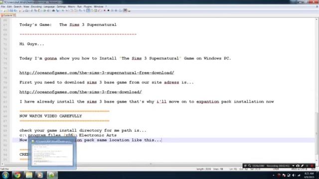tutorial game cara instal game The Sims 3 Supernatural смотреть онлайн