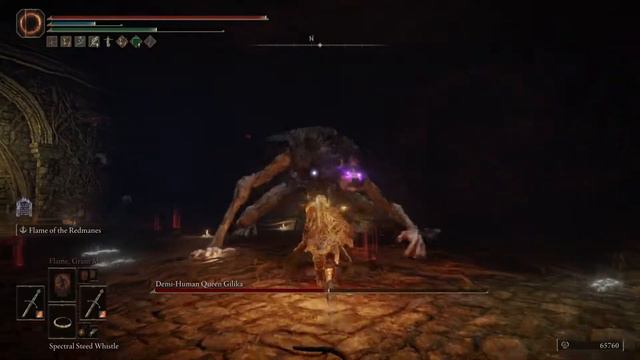 ELDEN RING = Demi-Human Queen Gilika vs wretch смотреть онлайн