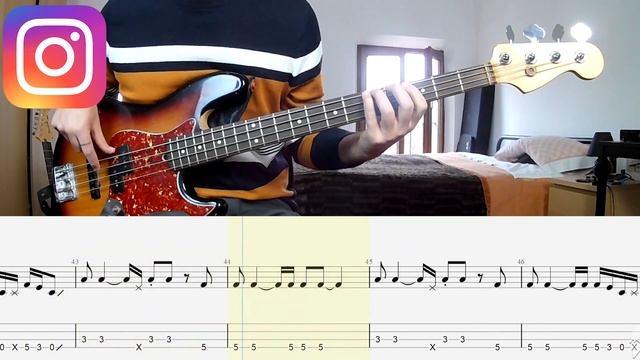 Incubus - Drive BASS COVER + PLAY ALONG TAB + SCORE смотреть онлайн