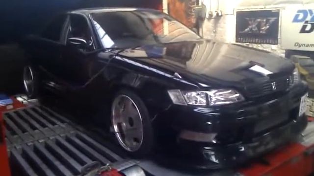 1JZ-GTE powered Toyota Mark II Tourer V JZX90 Dyno run - 464hp ! смотреть онлайн