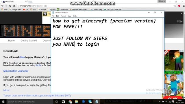 How to get minecraft for free {premium version,not cracked} смотреть онлайн