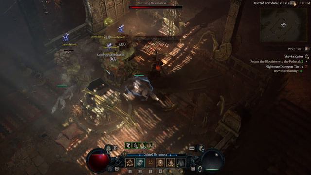 Diablo IV Lv. 53 crit companion druid pve Nightmare Dungeon (Tier 1) Shivta Ruins смотреть онлайн