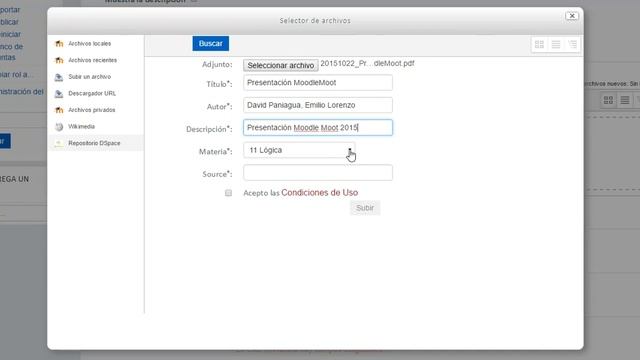 Módulo de integración Moodle-DSpace смотреть онлайн