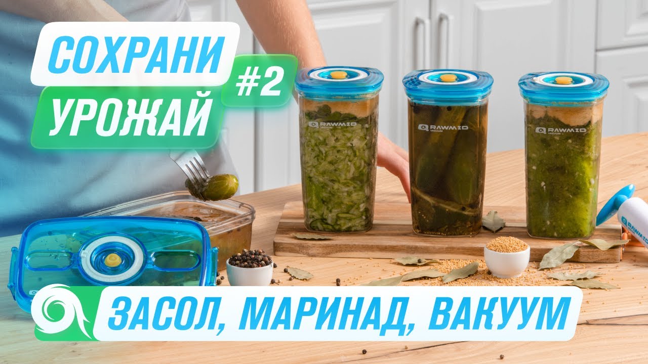 Солим, маринуем и вакуумируем огурцы на зиму 100% результат RAWMID Dream Juicer Modern JDM-80 смотреть онлайн