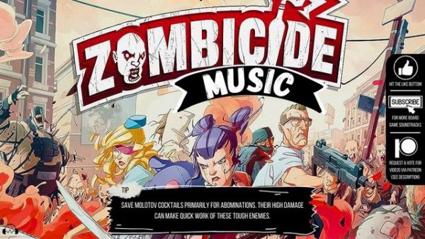 🎵 Zombicide Music - Board Game Background Music with Zombie Sounds, Fun Facts, and Tips