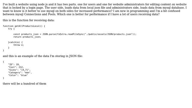 Databases: Local JSON file vs MySql database смотреть онлайн