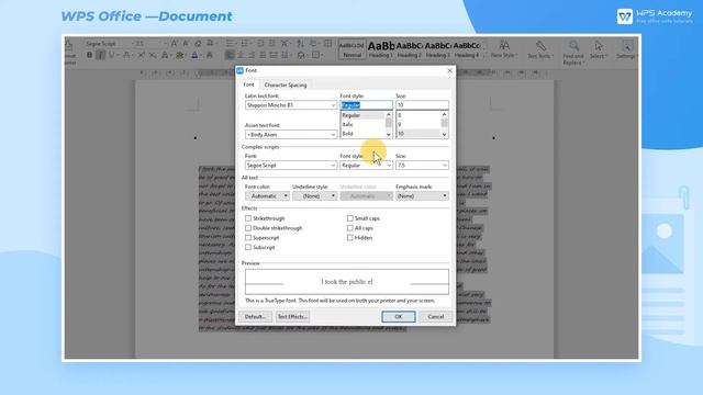 [WPS Academy] 1.1.3 Word: How to customize the font in WPS Writer смотреть онлайн
