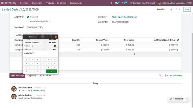 How to Calculate Landed Cost in Odoo 16 Inventory | Odoo 16 Inventory Demo смотреть онлайн