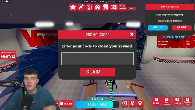 *NEW* ALL WORKING CHRISTMAS UPDATE CODES FOR VANS WORLD! ROBLOX VANS WORLD CODES смотреть онлайн