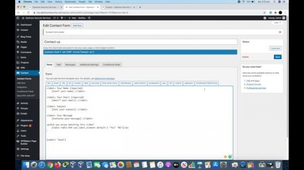 Contact Form 7 Conditional Fields Tutorial Step By Step