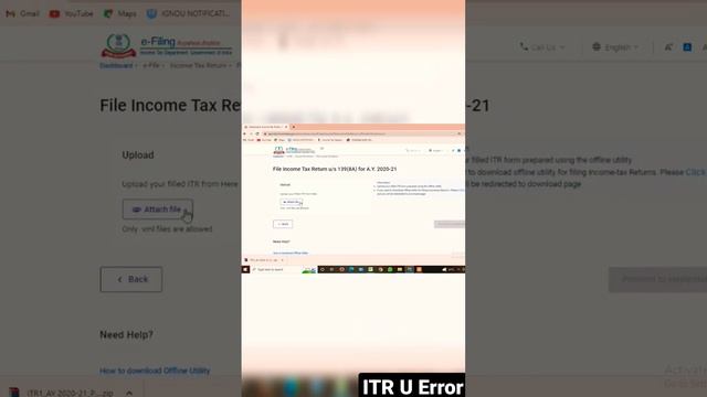 ITR U portal Error | Income Tax смотреть онлайн