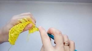 ПОПРОБУЙ ЕЕ СВЯЗАТЬ /Самая легкая и простая мочалка/Квадратная простая мочалка /МОЧАЛКА КРЮЧКОМ