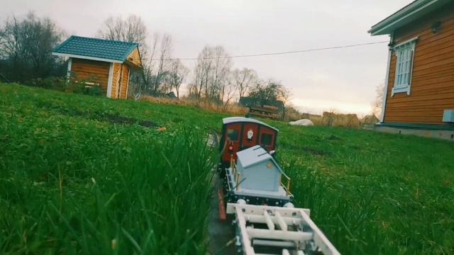 Обкатка садовой железной дороги. смотреть онлайн