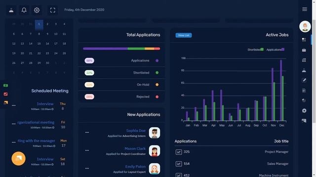 Job Board Dashboard Admin Template Bootstrap 5 with RTL Mini Sidebar Dark Theme смотреть онлайн