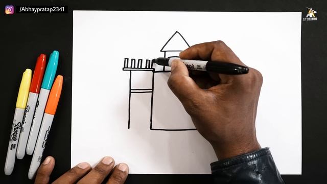 99% लोग घर बनाने का तरीका नहीं जानते | Most Easy Way to Draw House | Step by Step Easy Drawing смотреть онлайн