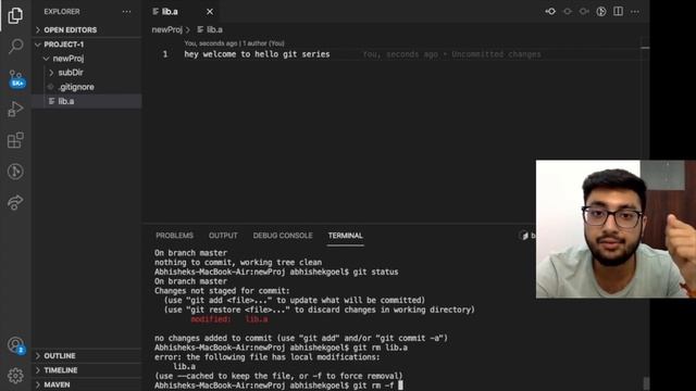 How to remove a file from git ?|How to unstage a file ?| git rm| Hello GIT| Learning GIT from basic смотреть онлайн