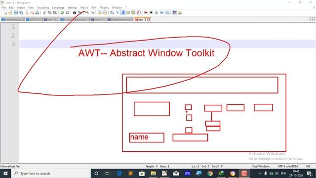 Introduction to java AWT in hindi | AWT java programming in hindi | Abstract window toolkit part-1 смотреть онлайн