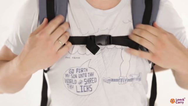 Эрго-рюкзак Love & Carry. Инструкция: позиция "на спине" смотреть онлайн