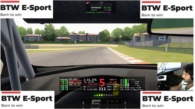 BTW Esport - WSS AC - RACE Imola Cupra TCR - assettocorsa смотреть онлайн