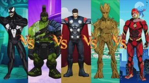 ВЫЗОВ ТАНЕЦ СУПЕРГЕРОЙ: ВЕНОМ против ХАЛКА ГЛАДИАТОР против ТОР против ГРУТ против ФЛЭШ