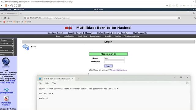 SQL Injections Vulnerability Part 2 смотреть онлайн