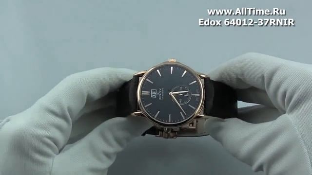 Обзор. Мужские наручные часы Edox 64012-37RNIR смотреть онлайн