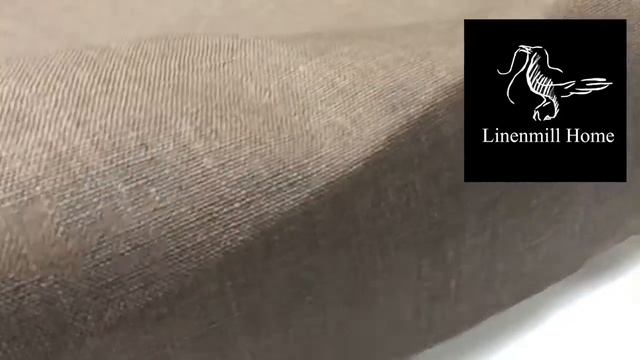 Плотная льняная коричневая Ткань / Thick linen brown Fabric смотреть онлайн
