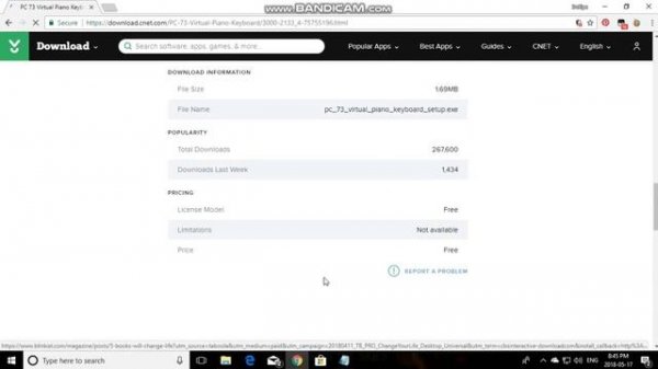 How to use & download 73 keys piano in windows 10.