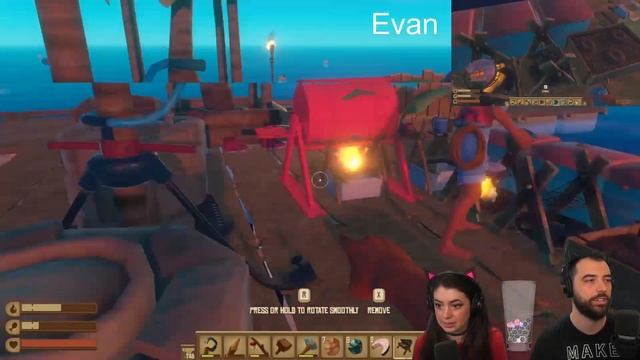 Making a Smelter and unlocking cool items! (RAFT pt.2 uncut) смотреть онлайн