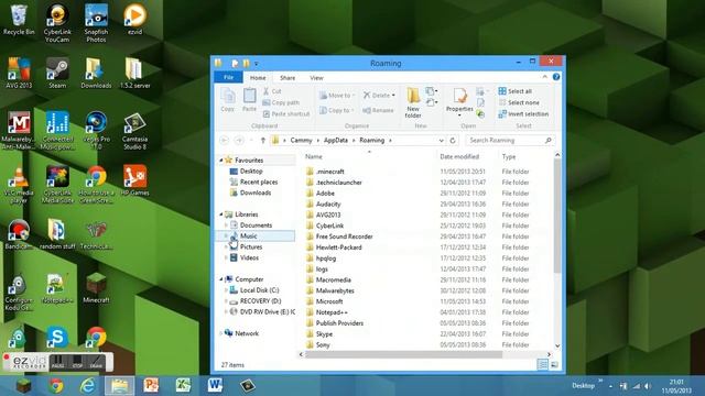 How To Install Optifine Minecraft 1.5.2 (Windows 8) смотреть онлайн