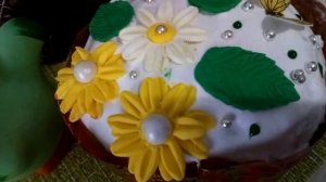 Украшение Пасхального кулича. К Пасхе готова!! ?