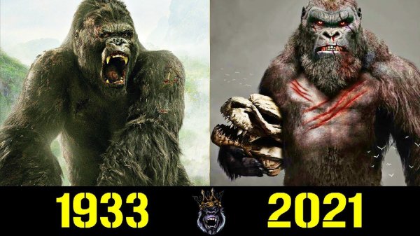 Кинг Конг - Эволюция (1933 - 2021) ! Все Появления в Кино !