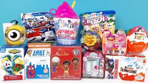 15 Киндер Сюрпризов, Unboxing Kinder Surprise SMOOSHY MUSHY, Аладдин Дисней,БАРБИ,Смешарики,ЛЕДИ БАГ