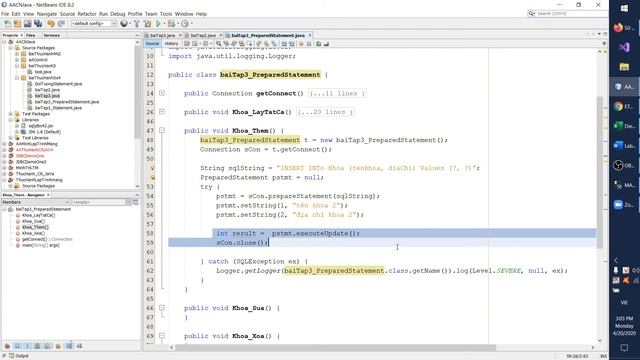 Sử dụng PreparedStatement trong Java để thao tác với CSDL SQL смотреть онлайн
