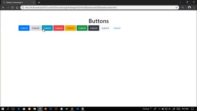 11. How to create buttons in Bootstrap 4? смотреть онлайн