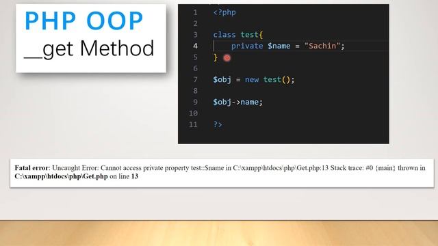 PHP OOP Get Method Tutorial in Hindi смотреть онлайн