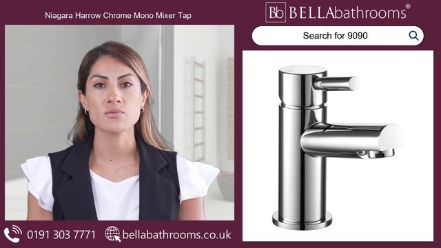 Niagara Harrow Chrome Mono Mixer Tap - Available at Bella Bathrooms смотреть онлайн