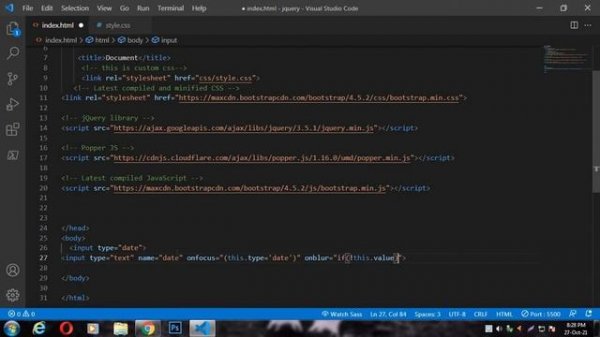 How to remove placeholder from input type date