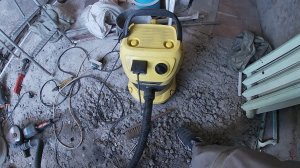 "аля рециркуляция" / тест строительного пылесоса  Karcher WD 3 P V-17/4/20 1000Вт