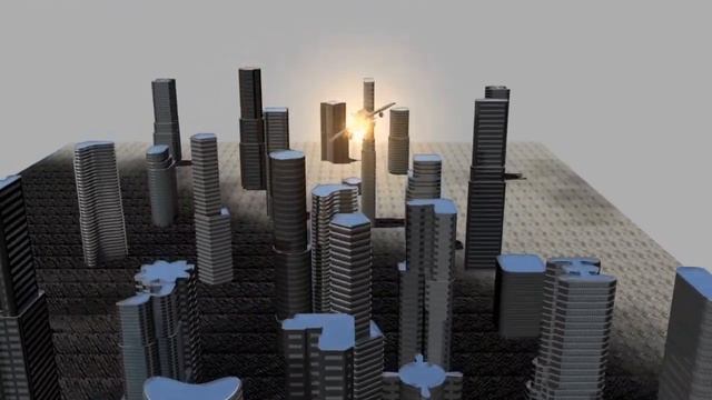 Spaceship City Battle Made in Maya смотреть онлайн