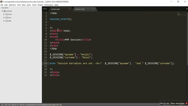 Session in PHP смотреть онлайн