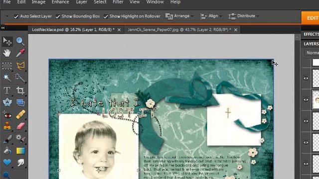 Digital Scrapbooking Tutorial: Layout Tips 7 (Photoshop and Photoshop Elements) смотреть онлайн