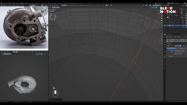 Modeling Turbocharger - Part 3 | Blender 3.2 смотреть онлайн