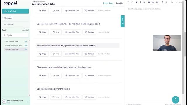 Des robots rédigent mes contenus en 3 secondes ? - Copy.ai смотреть онлайн