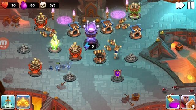 Castle Creeps TD - Chapter 4 Level 13-War College 3 Stars смотреть онлайн